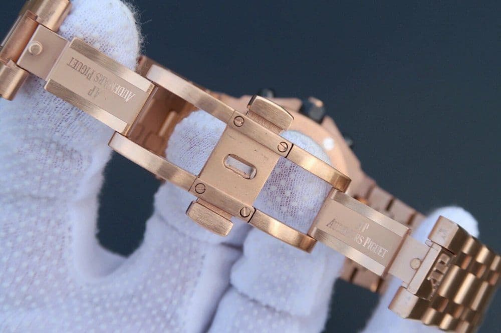 Royal Oak Offshore 2014 Gold Theme JF 1:1 Best Edition on RG Bracelet A3126 V2 w/ Cyclops and DW Mod