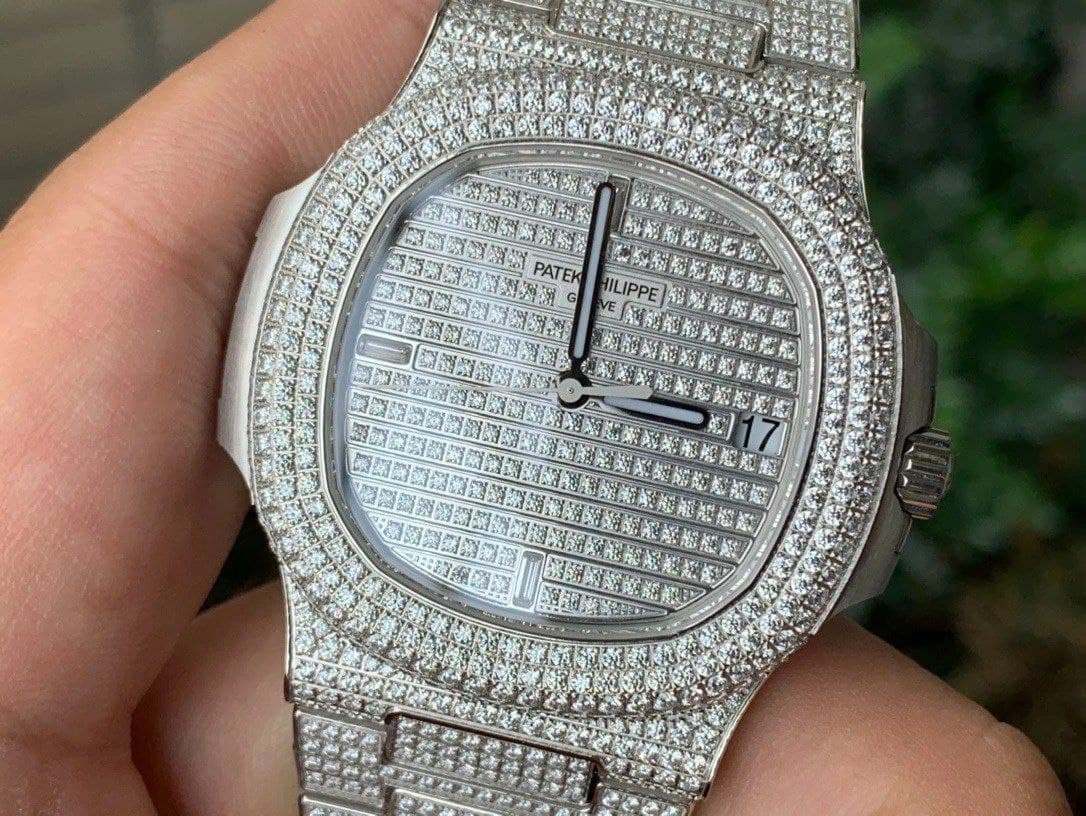 Patek Philippe Nautilus Jumbo 5719 Full Diam SS/SS Diam PPF 1:1 Best Edition Version