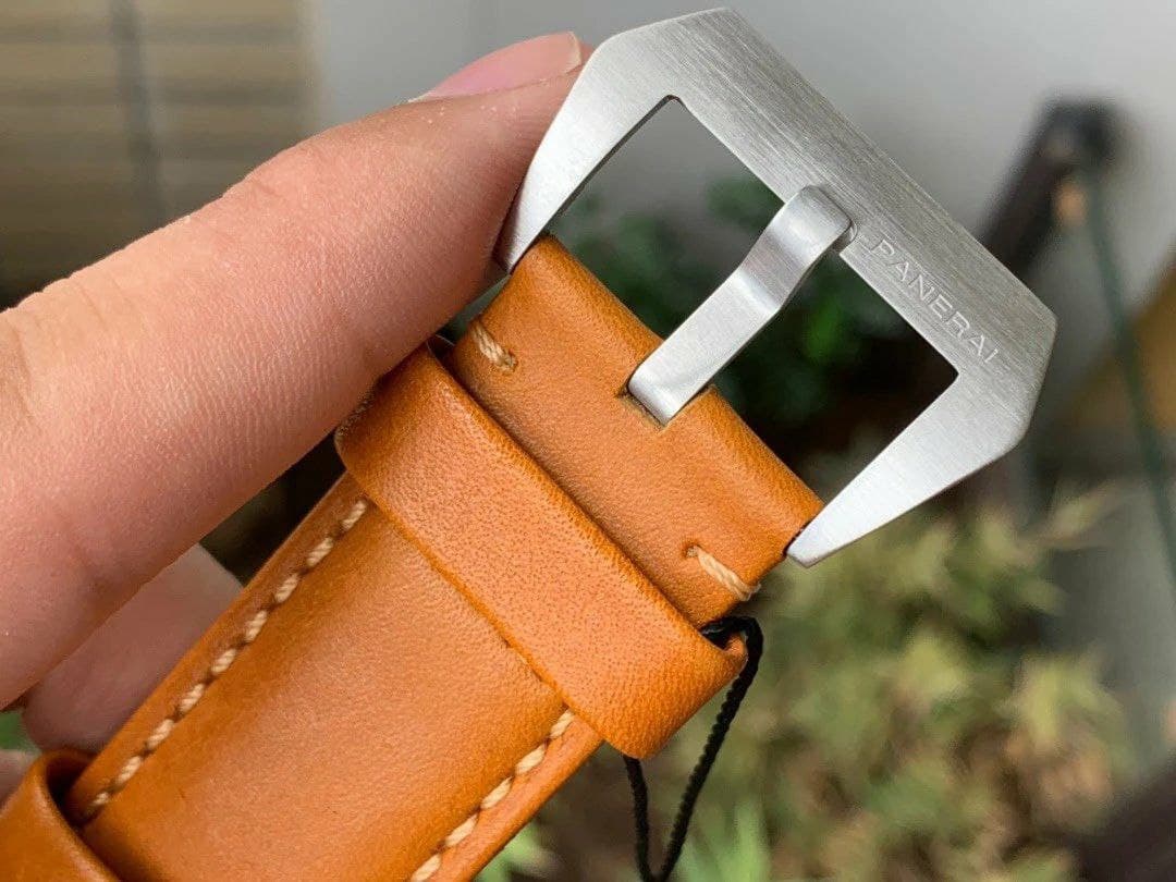 PAM127 E XF 1:1 Best Edition on Brown Leather Strap A6497 with Y-Incabloc