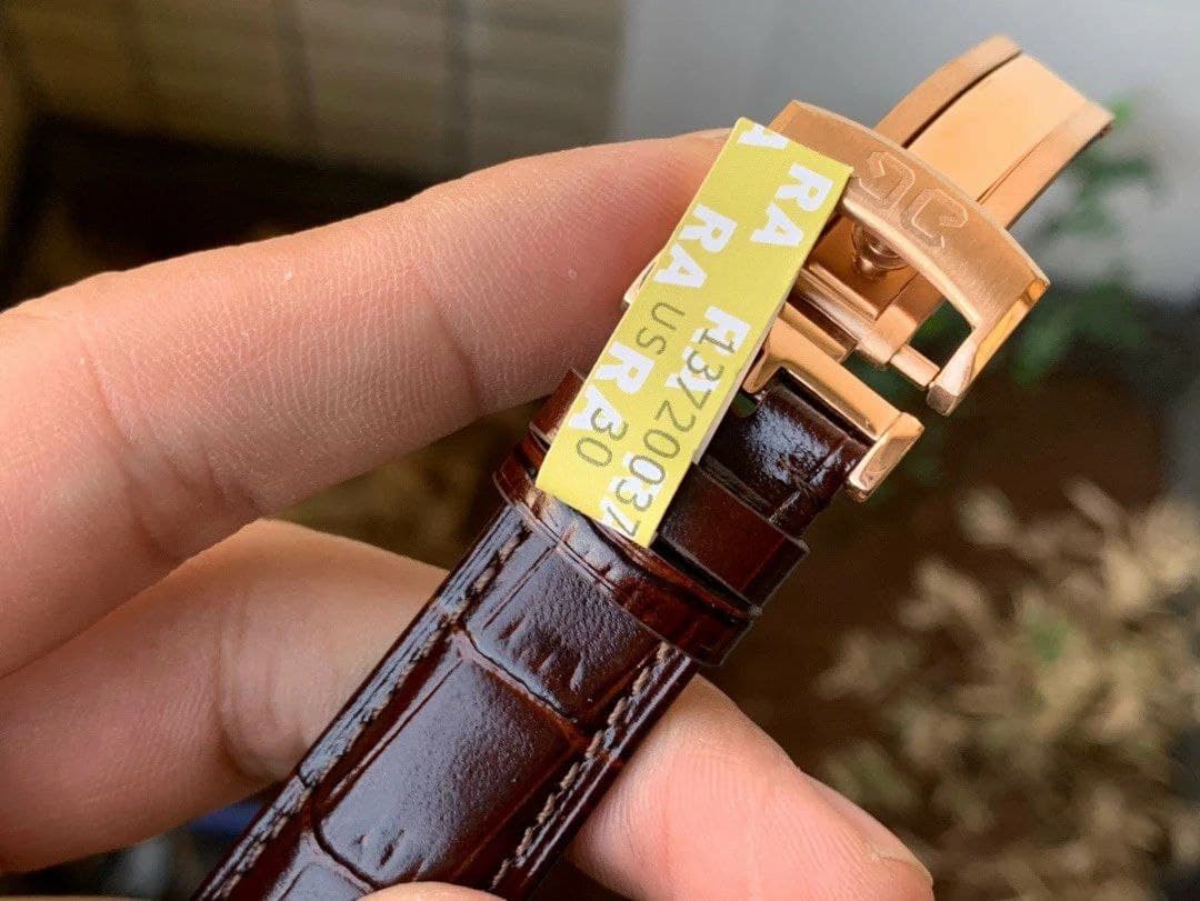 PanoInverse 42mm RG TZF Best Edition Silver/White Dial on Brown Leather Strap A23J