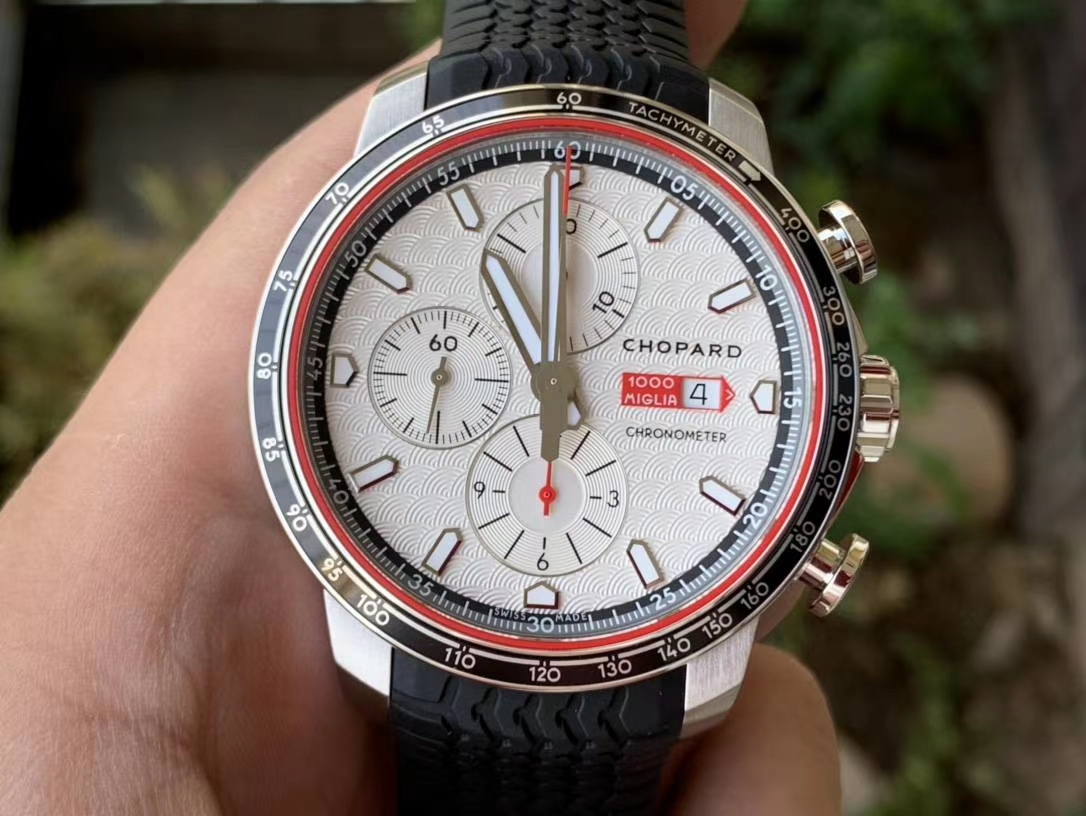 MILLE MIGLIA 168571 SS V7F 1:1 BEST EDITION WHITE DIAL ON BLACK RUBBER STRAP A7750 MILLE MIGLIA 168571 SS V7F 1:1 BEST EDITION WHITE DIAL ON BLACK RUBBER STRAP A7750