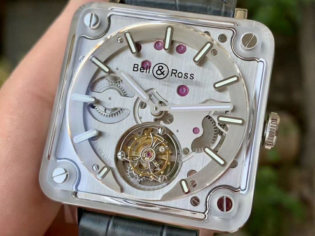 BR-X2 Sapphire Tourbillon BBR Best Edition Steel Dial on Gray Leather Strap V2 BR-X2 Sapphire Tourbillon BBR Best Edition Steel Dial on Gray Leather Strap V2