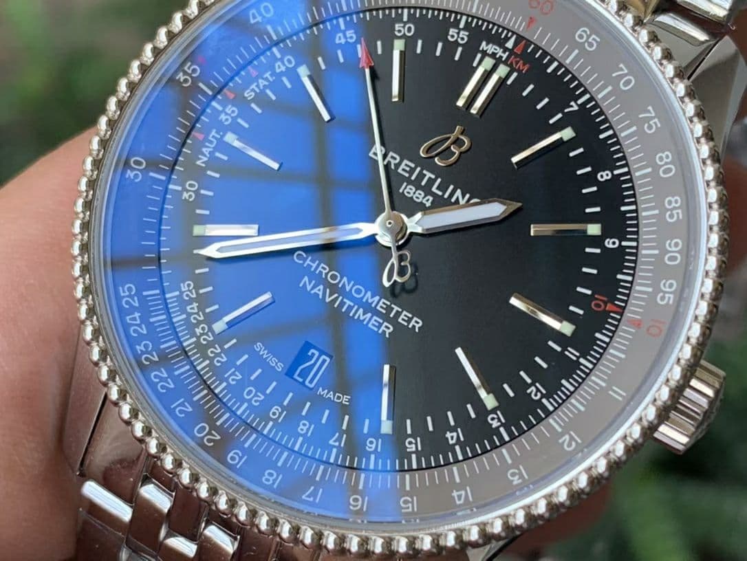 Navitimer 1 SS 38mm TF 1:1 Best Edition Black Bezel Black Dial on SS Bracelet A2824 Navitimer 1 SS 38mm TF 1:1 Best Edition Black Bezel Black Dial on SS Bracelet A2824