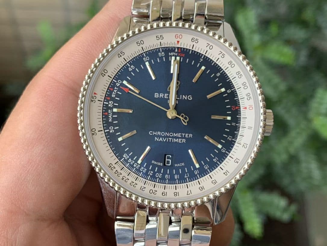 Navitimer 1 SS 38mm TF 1:1 Best Edition White Bezel Blue Dial on SS Bracelet A2824 $338.00 Navitimer 1 SS 38mm TF 1:1 Best Edition White Bezel Blue Dial on SS Bracelet A2824 $338.00