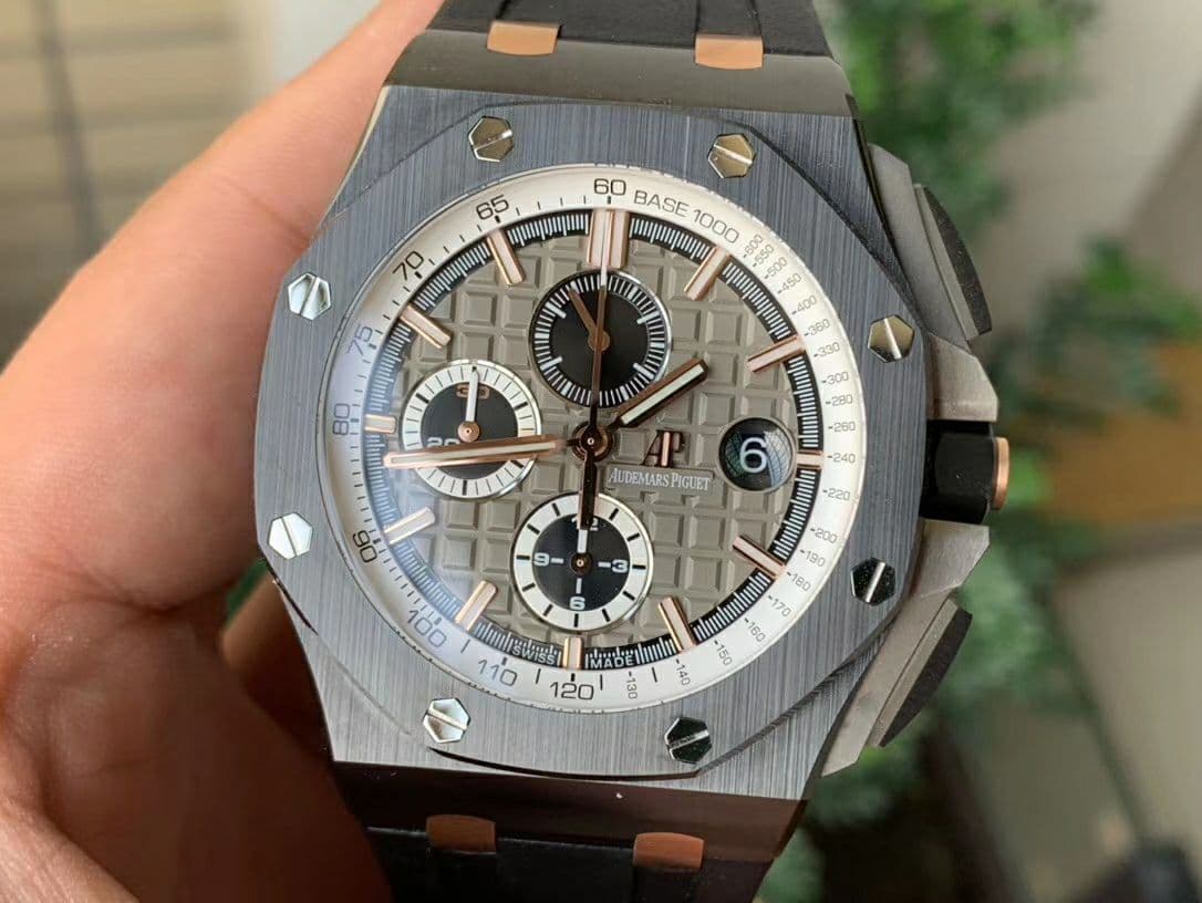 Royal Oak Offshore 44mm Black Ceramic Germany Edition JF 1:1 Best Edition on Rubber Strap A3126 V2 Royal Oak Offshore 44mm Black Ceramic Germany Edition JF 1:1 Best Edition on Rubber Strap A3126 V2