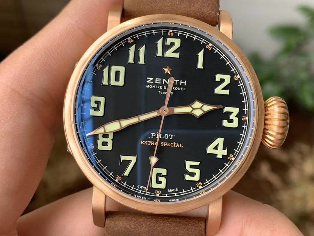 Pilot Type 20 Extra Special Bronze 45mm XF 1:1 Best Edition on Brown Asso Strap A2892 Pilot Type 20 Extra Special Bronze 45mm XF 1:1 Best Edition on Brown Asso Strap A2892