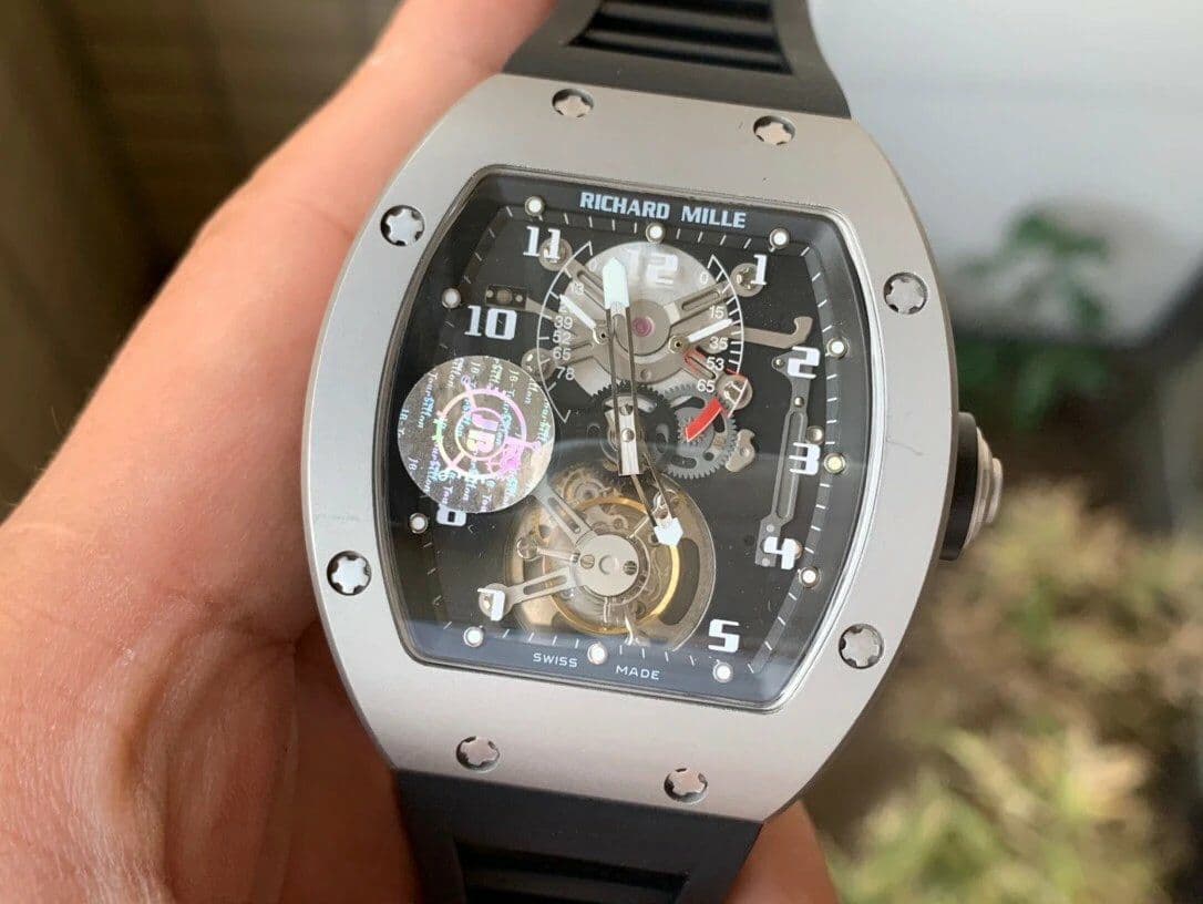 RM001 Tourbillon Brushed SS JBF Best Edition Black Dial on Black Leather Strap RM001 Tourbillon Brushed SS JBF Best Edition Black Dial on Black Leather Strap