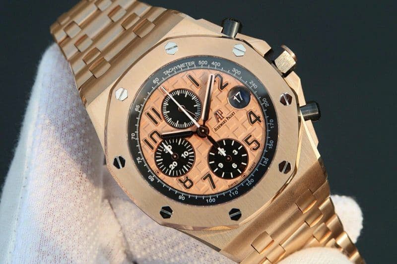 Royal Oak Offshore 2014 Gold Theme JF 1:1 Best Edition on RG Bracelet A3126 V2 w/ Cyclops and DW Mod Royal Oak Offshore 2014 Gold Theme JF 1:1 Best Edition on RG Bracelet A3126 V2 w/ Cyclops and DW Mod