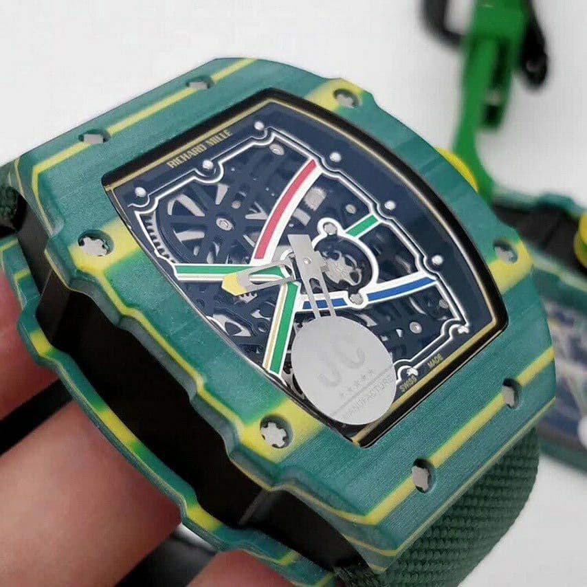 RM 67-02 Sprint Skeleton Dial on Green Nylon Strap 6T51 RM 67-02 Sprint Skeleton Dial on Green Nylon Strap 6T51