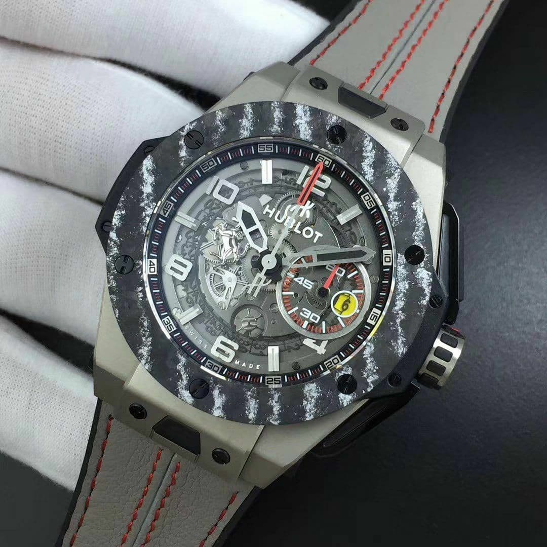 Big Bang Ferrari Unico Titanium V6F Best Edition Skeleton Dial on Black Gummy Strap HUB1288 (Copy) Big Bang Ferrari Unico Titanium V6F Best Edition Skeleton Dial on Black Gummy Strap HUB1288 (Copy)