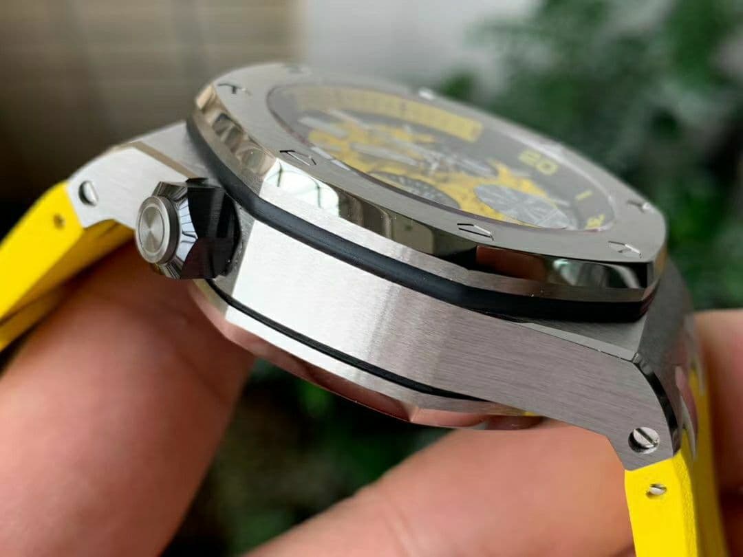 AP0331 - Royal Oak Offshore Diver Chrono SS/RU Yellow JF A3126 AP0331 - Royal Oak Offshore Diver Chrono SS/RU Yellow JF A3126