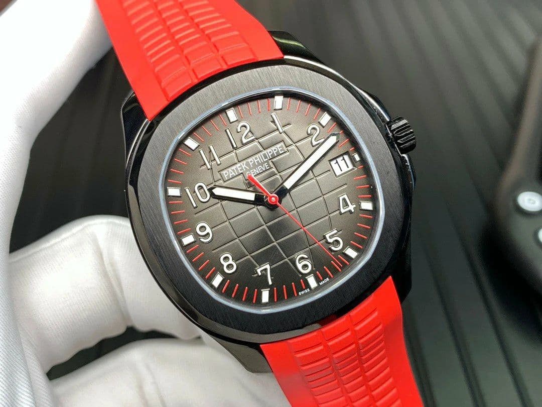 Aquanaut Black Venom DLC ZF 1:1 Best Edition Black Dial on Red Rubber Strap 324CS Aquanaut Black Venom DLC ZF 1:1 Best Edition Black Dial on Red Rubber Strap 324CS