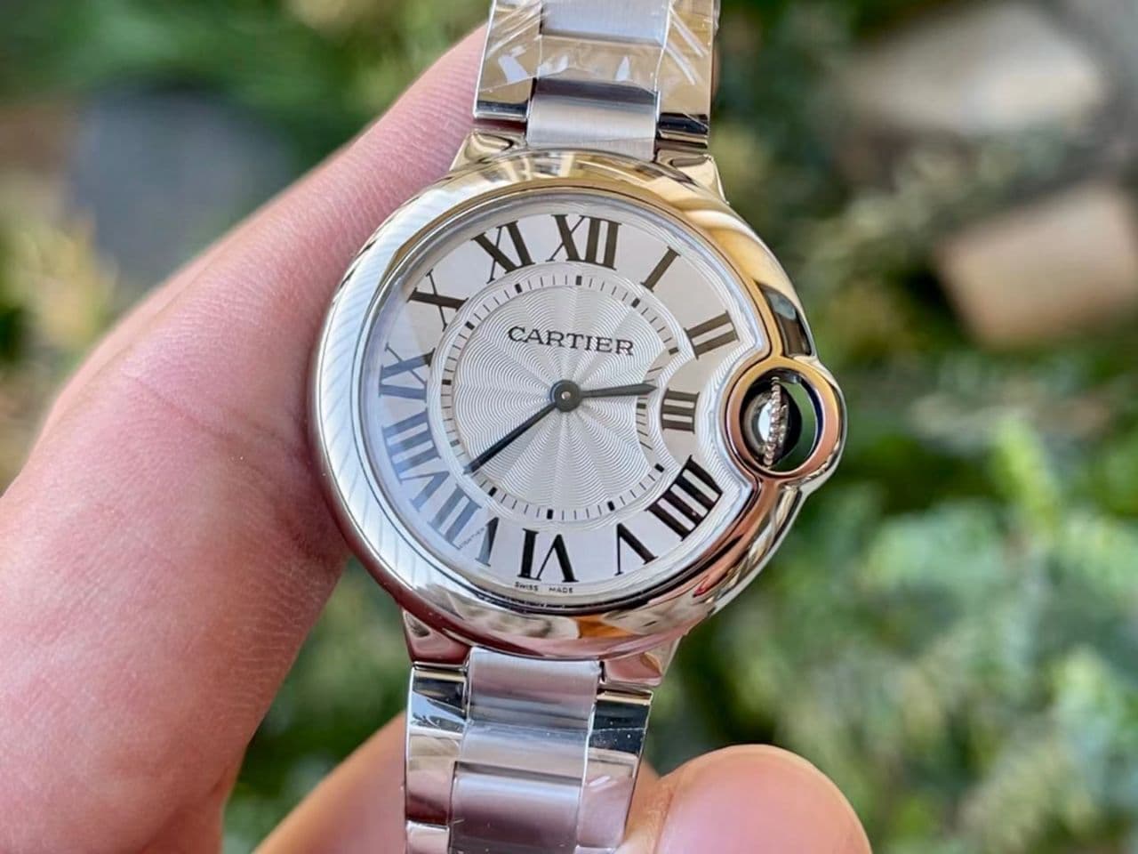 Ballon Bleu 33mm SS AF 1:1 Best Edition White Textured Dial on SS Bracelet Jap Quartz Ballon Bleu 33mm SS AF 1:1 Best Edition White Textured Dial on SS Bracelet Jap Quartz