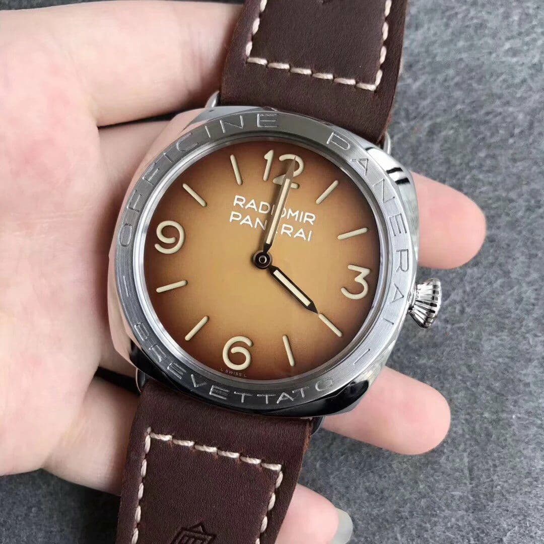 PAM687 Acciaio Brevettato ZF 1:1 Best Edition Brown Dial on Brown Leather Strap P.3000 Super Clone PAM687 Acciaio Brevettato ZF 1:1 Best Edition Brown Dial on Brown Leather Strap P.3000 Super Clone