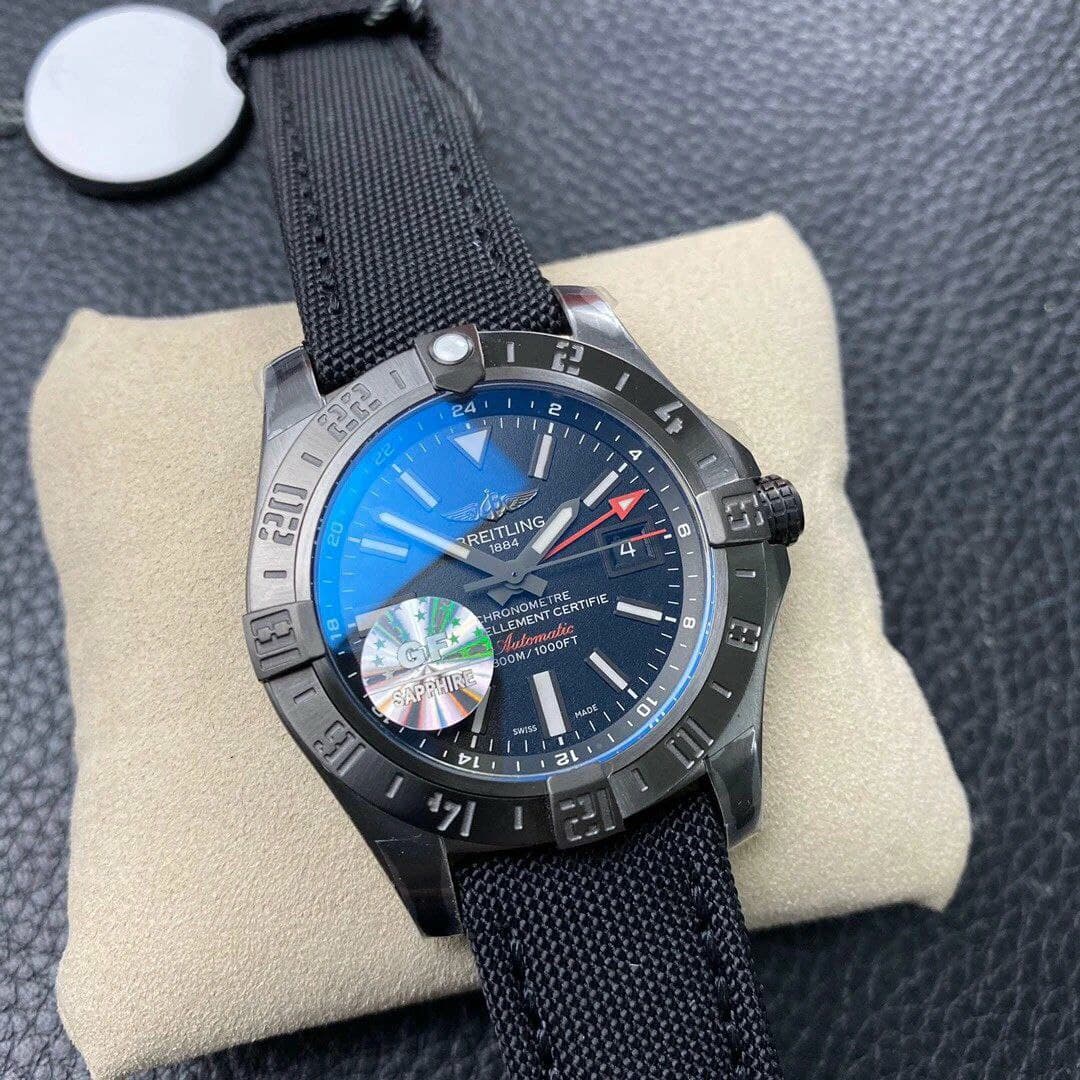 Avenger BlackBird 44mm DLC 1:1 Best Edition Titanium Case Black Dial on Black Rubber StrapV4 Avenger BlackBird 44mm DLC 1:1 Best Edition Titanium Case Black Dial on Black Rubber StrapV4