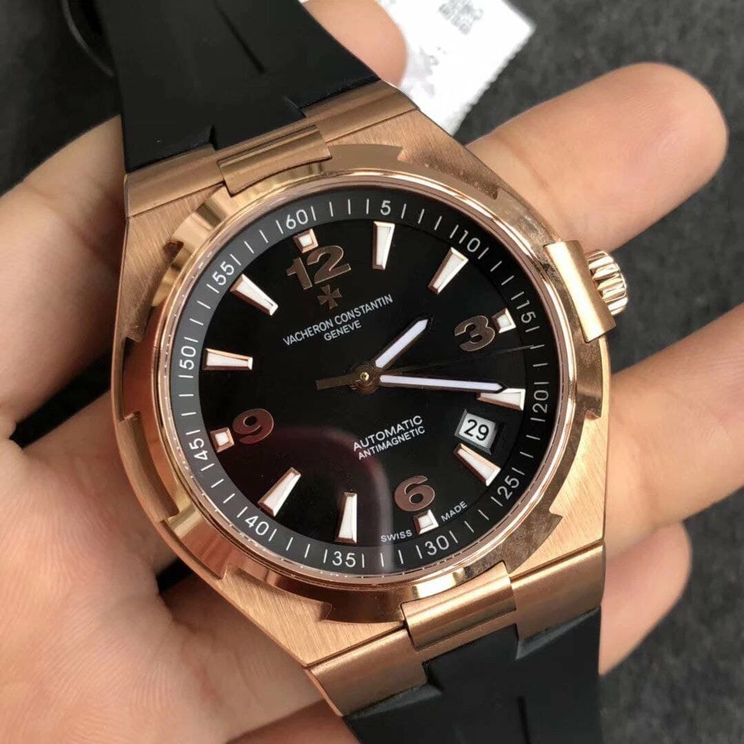 Vacheron Constantin 1:1 Best Edition Overseas RG/LE Grey/Stk Vacheron Constantin 1:1 Best Edition Overseas RG/LE Grey/Stk