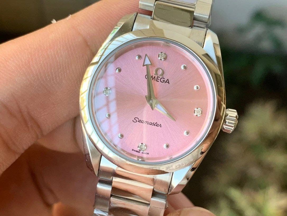 Aqua Terra 150M 34mm Ladies SS/SS S.Pink/Dm VSF A8800 Aqua Terra 150M 34mm Ladies SS/SS S.Pink/Dm VSF A8800