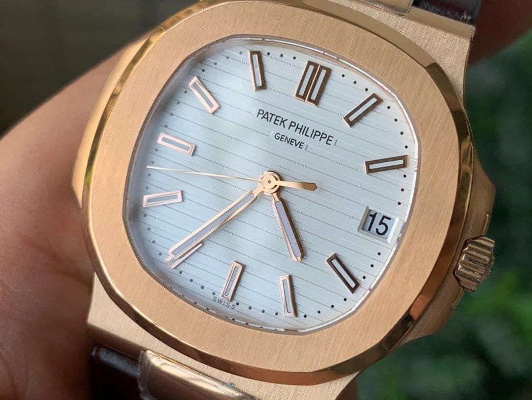 Nautilus 5711/1R PPF 1:1 Best Edition White Textured Dial on Brown Leather Strap 324CS Nautilus 5711/1R PPF 1:1 Best Edition White Textured Dial on Brown Leather Strap 324CS