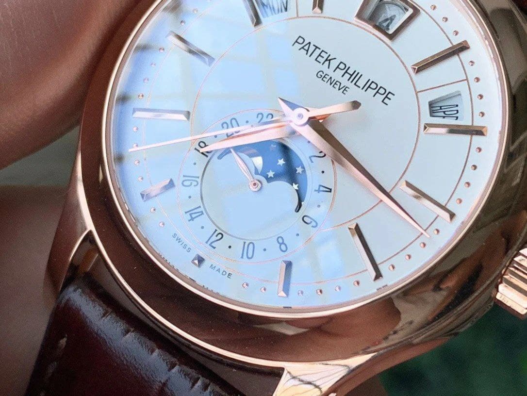 Complications Series Moonphase RG KMF White Dial on Brown Leather Strap Cal.324 Complications Series Moonphase RG KMF White Dial on Brown Leather Strap Cal.324