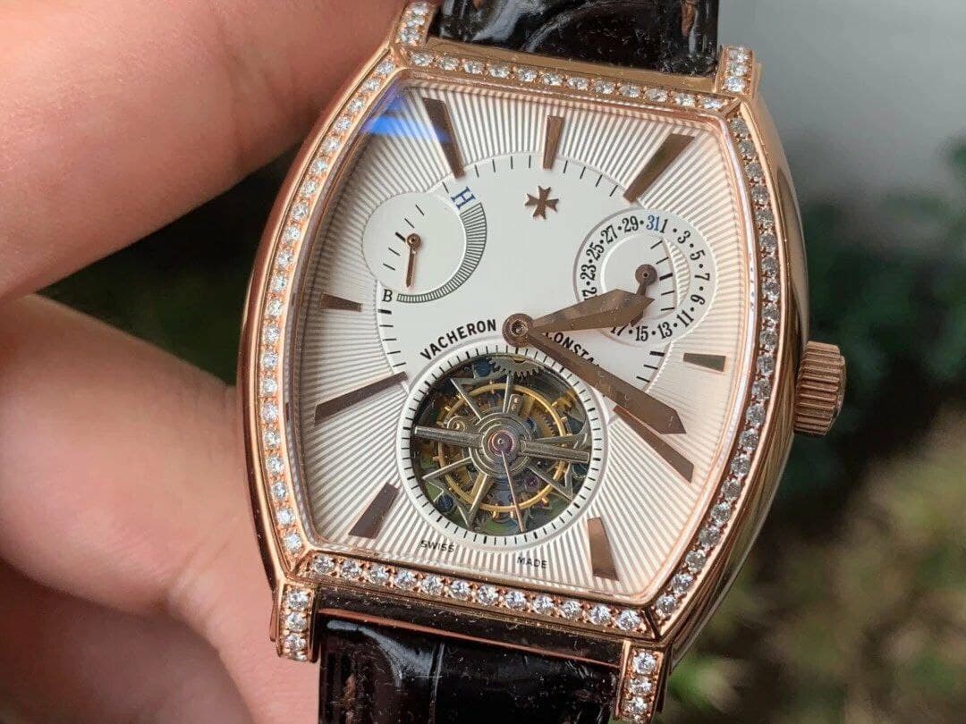 Malte Tourbillon SS Skeleton White Dial Diamond on Brown Leather Strap 1:1 Best Edition Version Malte Tourbillon SS Skeleton White Dial Diamond on Brown Leather Strap 1:1 Best Edition Version