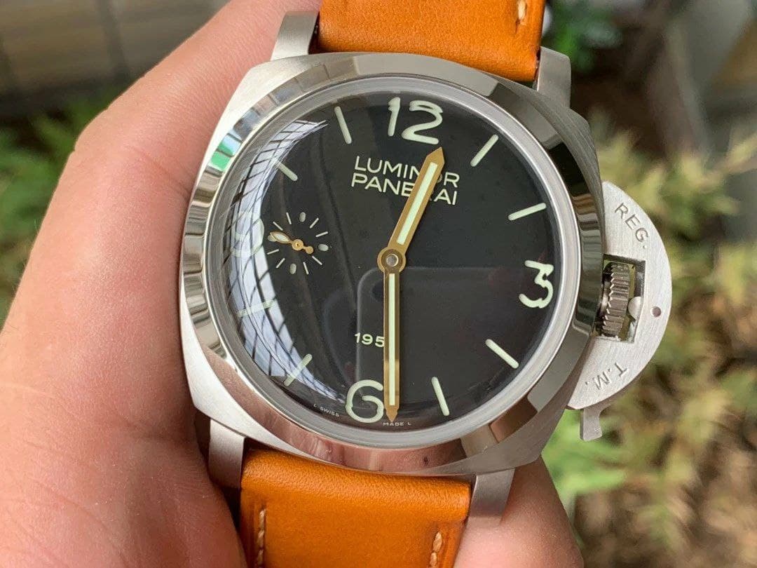 PAM127 E XF 1:1 Best Edition on Brown Leather Strap A6497 with Y-Incabloc PAM127 E XF 1:1 Best Edition on Brown Leather Strap A6497 with Y-Incabloc