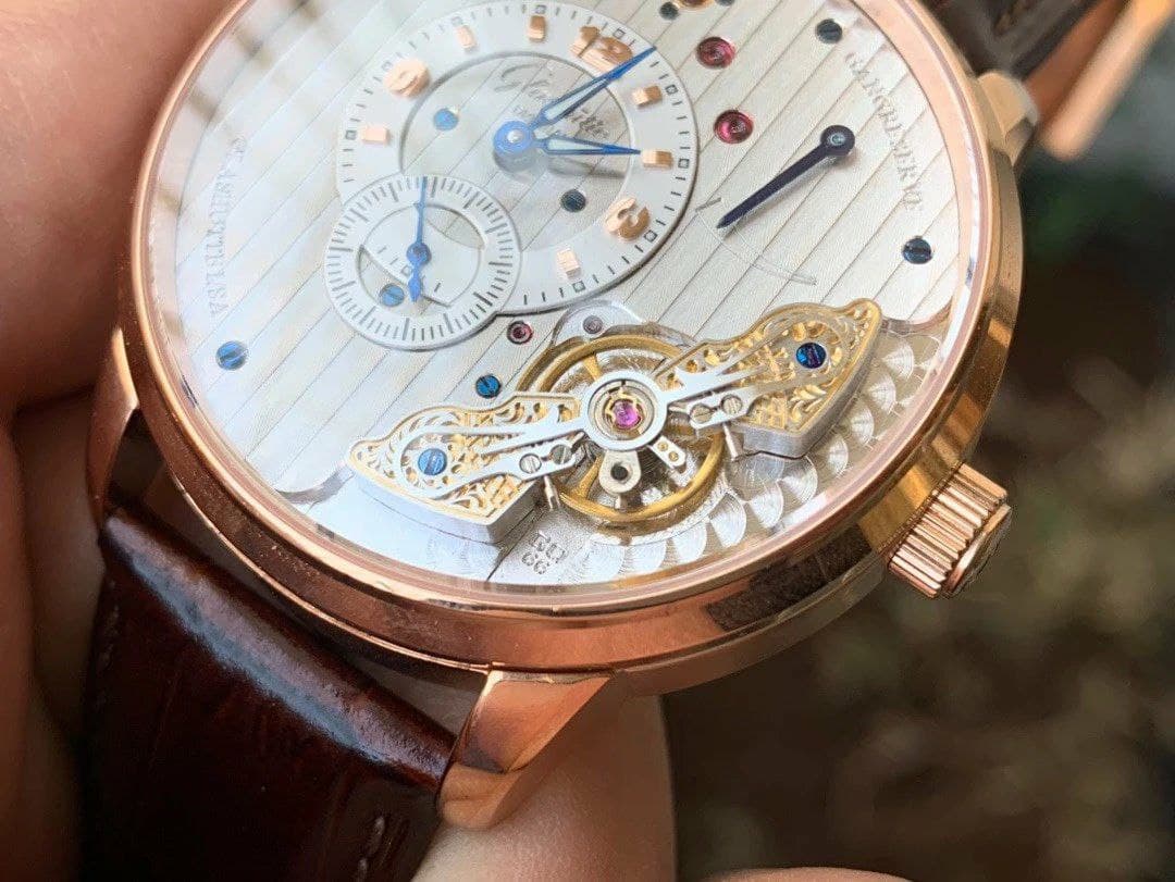 PanoInverse 42mm RG TZF Best Edition Silver/White Dial on Brown Leather Strap A23J PanoInverse 42mm RG TZF Best Edition Silver/White Dial on Brown Leather Strap A23J