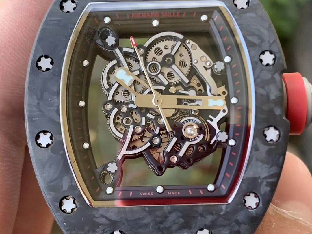 RM055 NTPT KVF Best Edition Skeleton Dial Gold on White Rubber Strap MIYOTA8215 V3 RM055 NTPT KVF Best Edition Skeleton Dial Gold on White Rubber Strap MIYOTA8215 V3