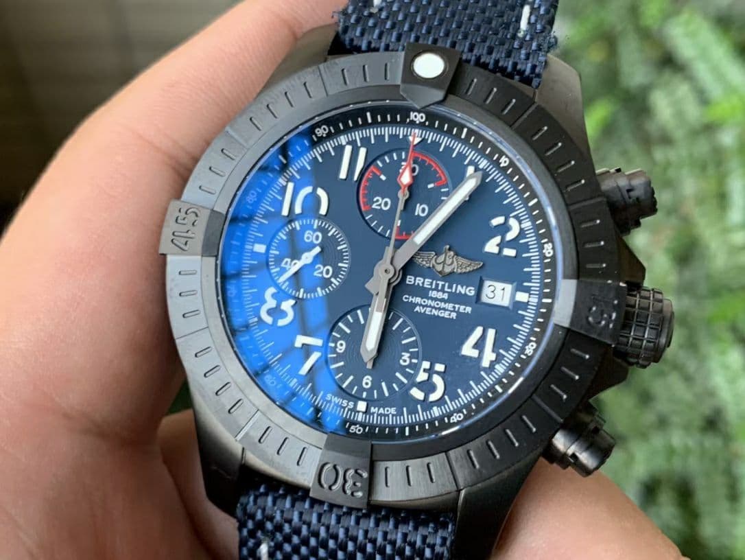 Avenger II Seawolf Chronograph PVD Titanium OXF Best Edition Blue Dial on Blue Nylon Strap A7750 Avenger II Seawolf Chronograph PVD Titanium OXF Best Edition Blue Dial on Blue Nylon Strap A7750