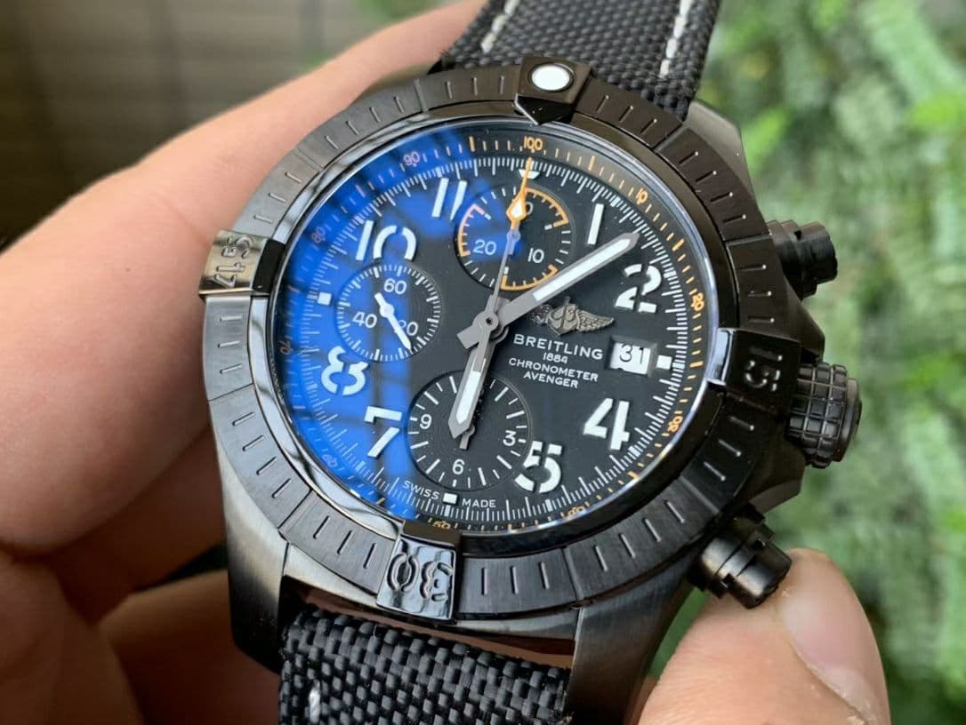 Avenger II Seawolf Chronograph PVD Titanium OXF Best Edition Black Dial on Black Nylon Strap A7750 Avenger II Seawolf Chronograph PVD Titanium OXF Best Edition Black Dial on Black Nylon Strap A7750