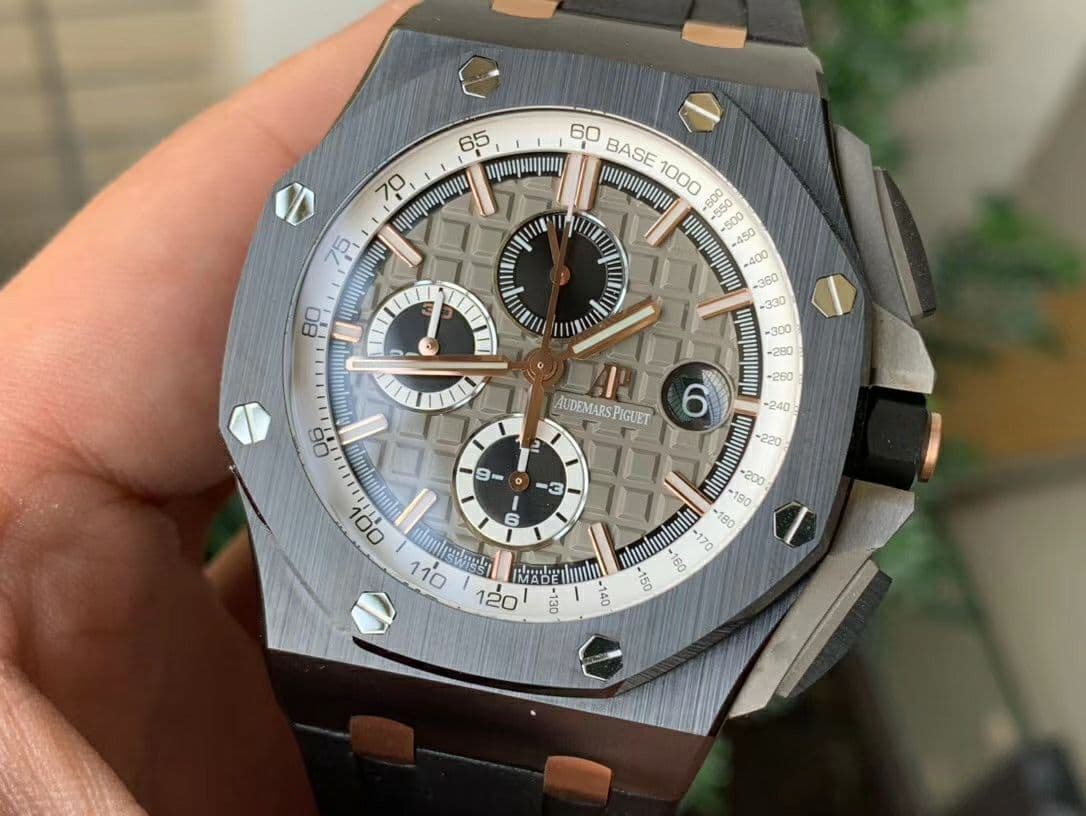Royal Oak Offshore 44mm Black Ceramic Germany Edition JF 1:1 Best Edition on Rubber Strap A3126 V2 Royal Oak Offshore 44mm Black Ceramic Germany Edition JF 1:1 Best Edition on Rubber Strap A3126 V2