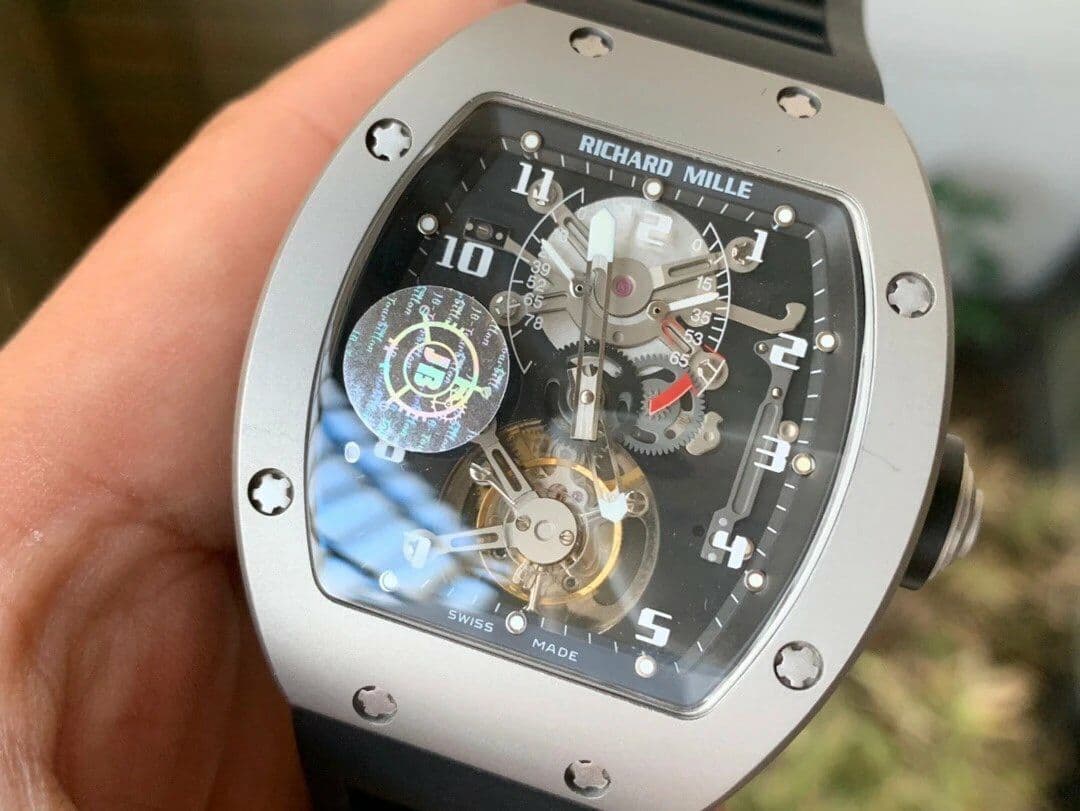 RM001 Tourbillon Brushed SS JBF Best Edition Black Dial on Black Leather Strap RM001 Tourbillon Brushed SS JBF Best Edition Black Dial on Black Leather Strap
