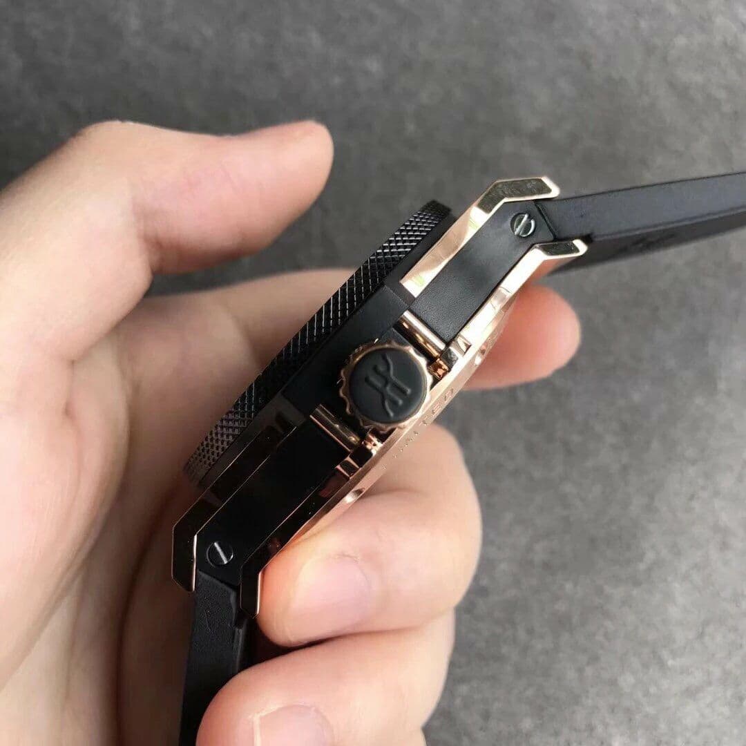 Big Bang Tourbillon Automatic PVD Black Gold Textured Dial on Black Rubber Strap Big Bang Tourbillon Automatic PVD Black Gold Textured Dial on Black Rubber Strap