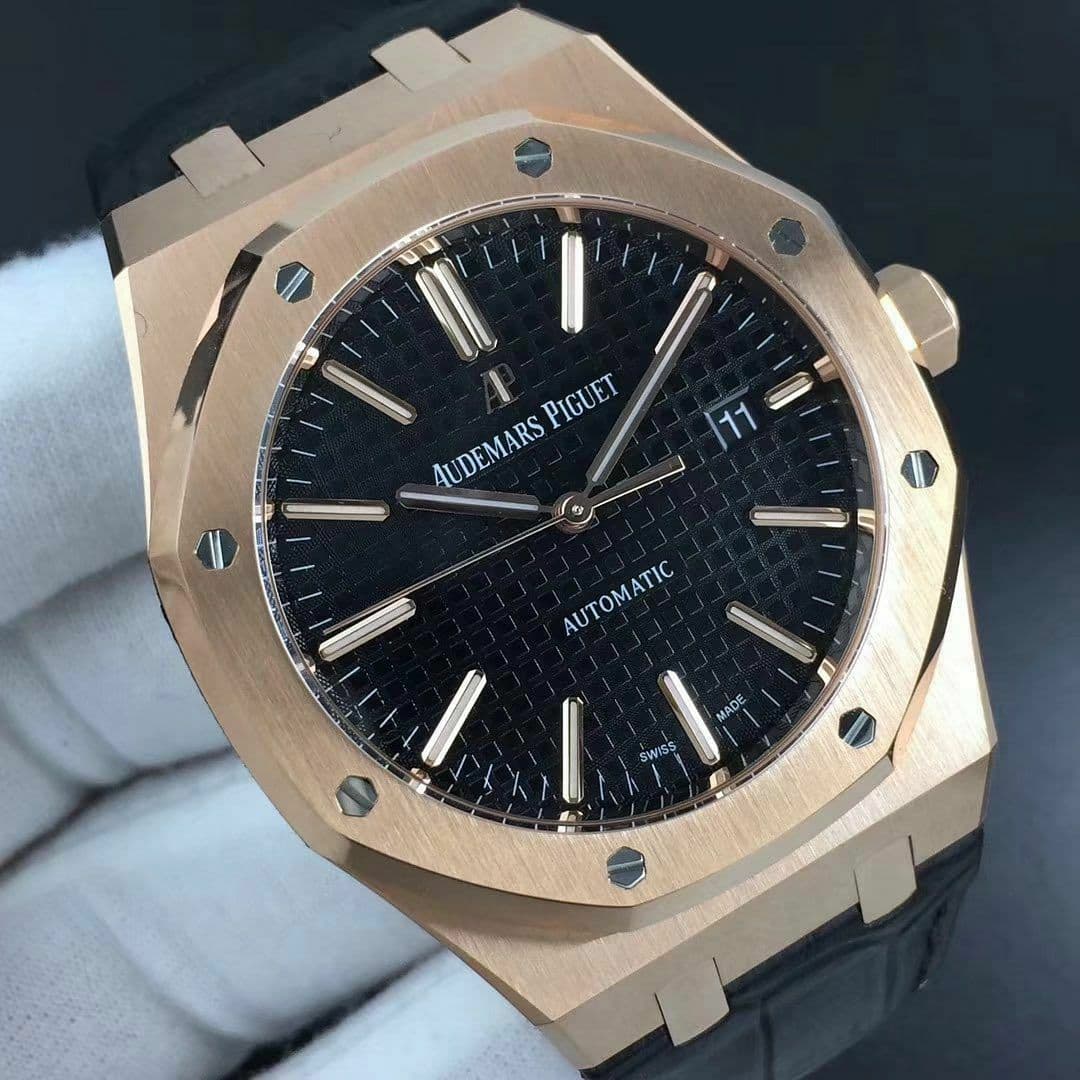Royal Oak 15400 RG/LE Black OMF MY9015 Mod 3120 Royal Oak 15400 RG/LE Black OMF MY9015 Mod 3120