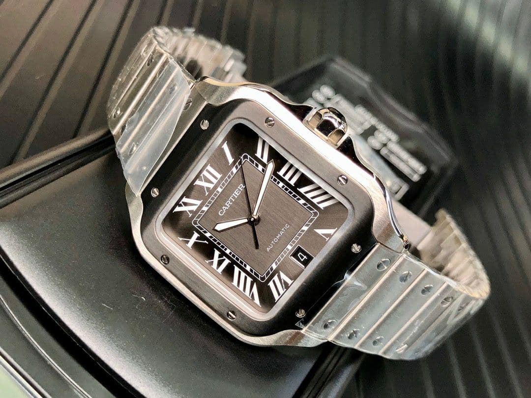 Santos de Cartier 40mm SS/PVD GF 1:1 Best Edition White Dial on YG SmartLinks Bracelet MIYOTA 9015 V2 Santos de Cartier 40mm SS/PVD GF 1:1 Best Edition White Dial on YG SmartLinks Bracelet MIYOTA 9015 V2