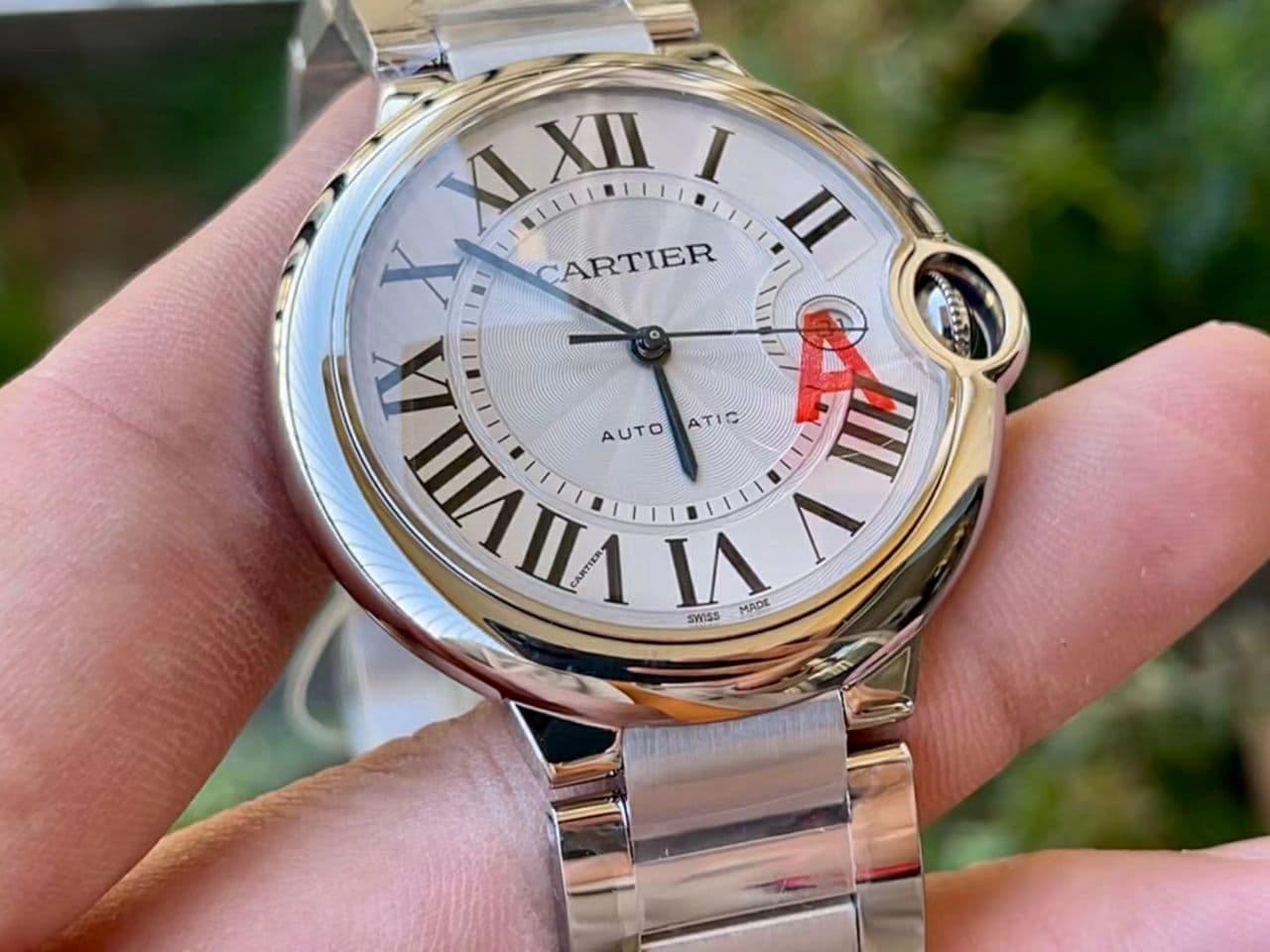 Ballon Bleu 42mm SS AF 1:1 Best Edition White Texture Dial on SS Bracelet A2824 V4 Ballon Bleu 42mm SS AF 1:1 Best Edition White Texture Dial on SS Bracelet A2824 V4
