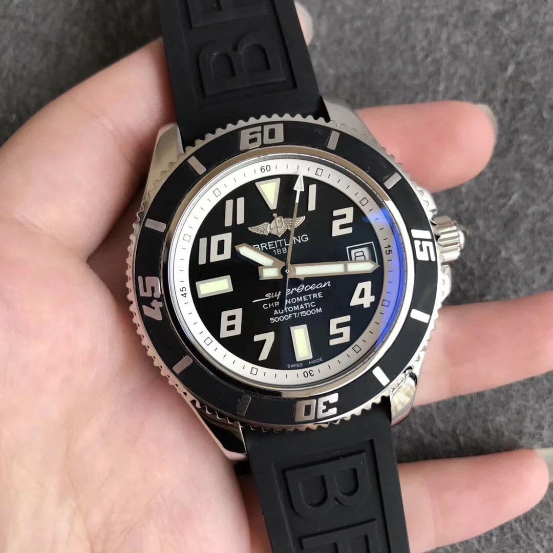 Breitling SuperOcean II 42mm SS/RU Black/Black ZF Asia 2836 Breitling SuperOcean II 42mm SS/RU Black/Black ZF Asia 2836