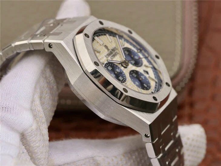 AP0608C - Royal Oak Chronograph 1:1 Best Edition 26331ST SS/RU Wht/Blue AP0608C - Royal Oak Chronograph 1:1 Best Edition 26331ST SS/RU Wht/Blue