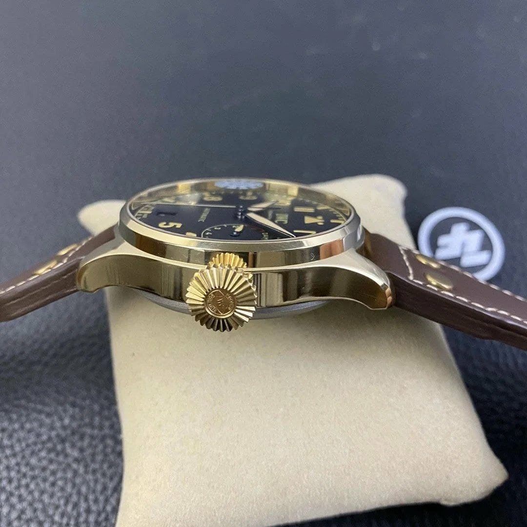 Big Pilot IW501005 Real Bronze 1:1 Best Edition Black Dial on Brown Leather Strap A52000 Big Pilot IW501005 Real Bronze 1:1 Best Edition Black Dial on Brown Leather Strap A52000