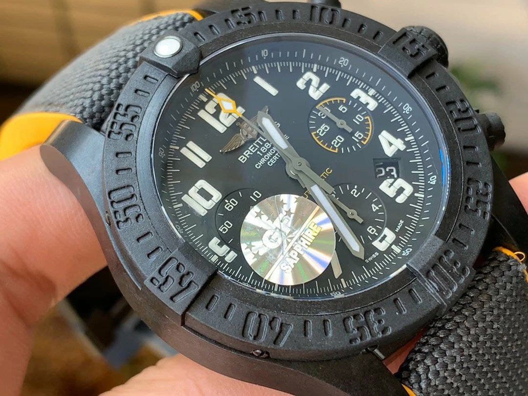 Avenger Hurricane 45mm Chrono GF 1:1 Best Edition Black Dial on Black Nylon Strap Avenger Hurricane 45mm Chrono GF 1:1 Best Edition Black Dial on Black Nylon Strap