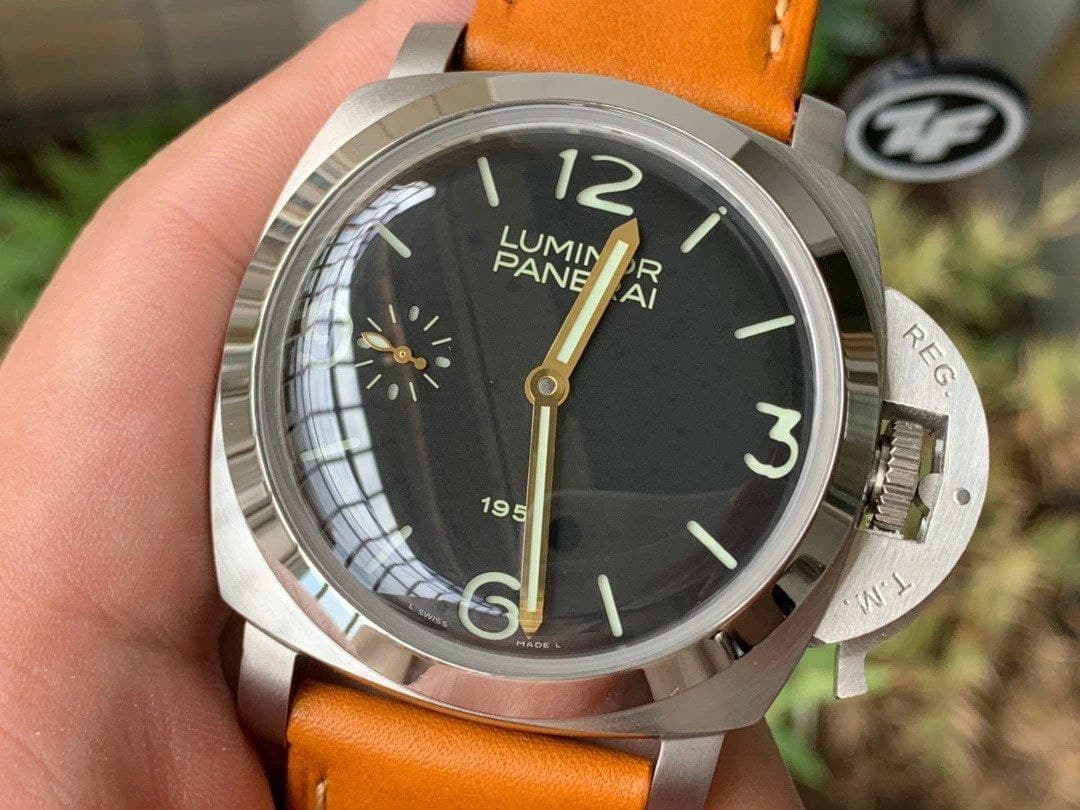PAM127 E XF 1:1 Best Edition on Brown Leather Strap A6497 with Y-Incabloc PAM127 E XF 1:1 Best Edition on Brown Leather Strap A6497 with Y-Incabloc
