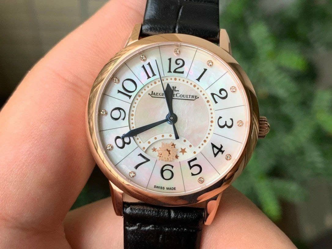 Rendez-Vous Night & Day RG ZF 1:1 Best Edition White Dial Black Markers Bezel on Black Leather Strap A898 Rendez-Vous Night & Day RG ZF 1:1 Best Edition White Dial Black Markers Bezel on Black Leather Strap A898