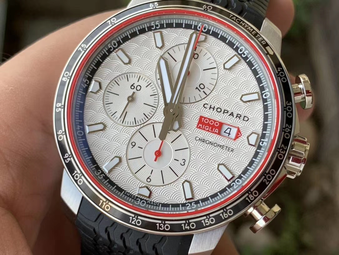 MILLE MIGLIA 168571 SS V7F 1:1 BEST EDITION WHITE DIAL ON BLACK RUBBER STRAP A7750 MILLE MIGLIA 168571 SS V7F 1:1 BEST EDITION WHITE DIAL ON BLACK RUBBER STRAP A7750