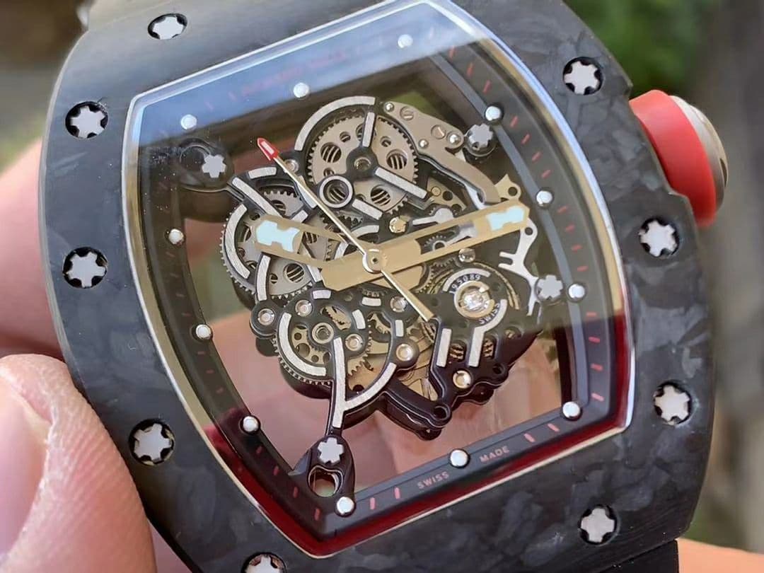 RM055 NTPT KVF Best Edition Skeleton Dial Gold on White Rubber Strap MIYOTA8215 V3 RM055 NTPT KVF Best Edition Skeleton Dial Gold on White Rubber Strap MIYOTA8215 V3