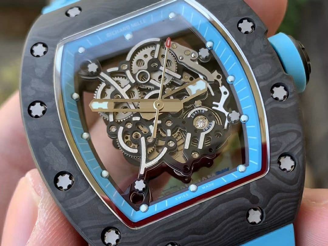 RM055 NTPT KVF Best Edition Skeleton Dial Gold on White Rubber Strap MIYOTA8215 V3 RM055 NTPT KVF Best Edition Skeleton Dial Gold on White Rubber Strap MIYOTA8215 V3