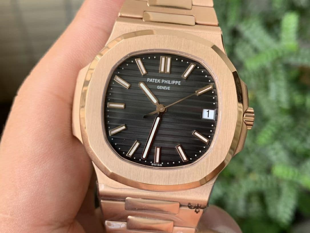 Nautilus 5711/1R PPF 1:1 Best Edition Grey Textured Dial on RG Bracelet 324CS Nautilus 5711/1R PPF 1:1 Best Edition Grey Textured Dial on RG Bracelet 324CS