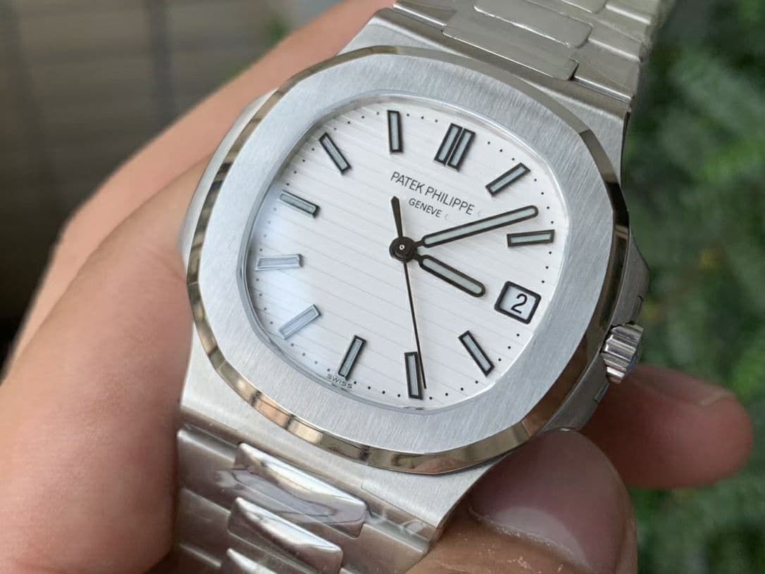 Nautilus 5711/1A PPF 1:1 Best Edition White Textured Dial on SS Bracelet 324CS V4 Nautilus 5711/1A PPF 1:1 Best Edition White Textured Dial on SS Bracelet 324CS V4