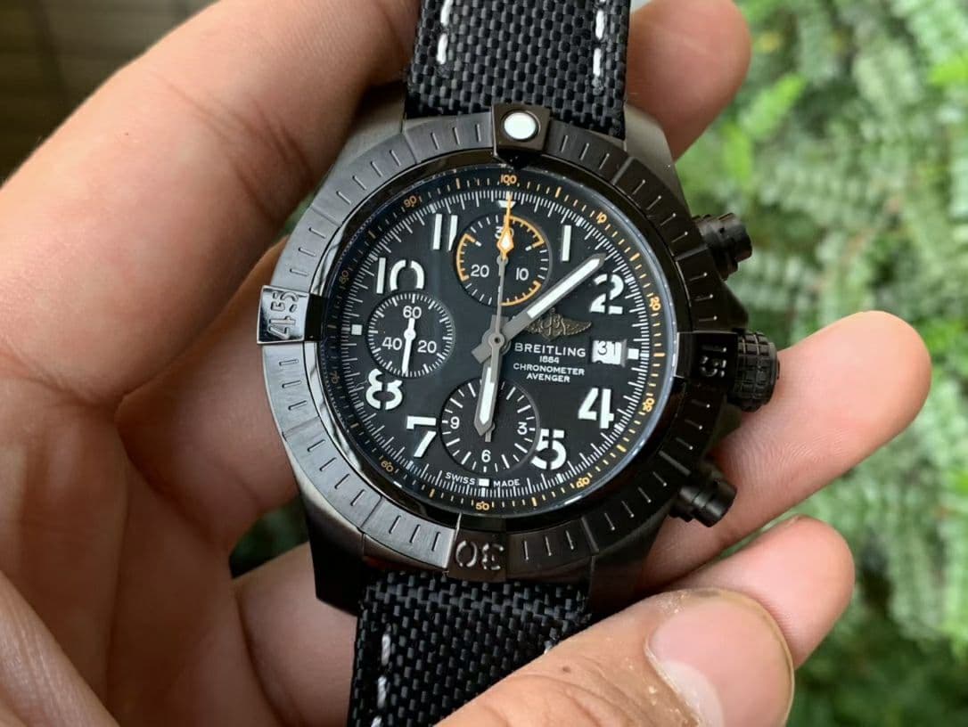 Avenger II Seawolf Chronograph PVD Titanium OXF Best Edition Black Dial on Black Nylon Strap A7750 Avenger II Seawolf Chronograph PVD Titanium OXF Best Edition Black Dial on Black Nylon Strap A7750