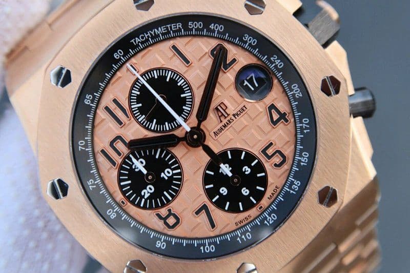 Royal Oak Offshore 2014 Gold Theme JF 1:1 Best Edition on RG Bracelet A3126 V2 w/ Cyclops and DW Mod Royal Oak Offshore 2014 Gold Theme JF 1:1 Best Edition on RG Bracelet A3126 V2 w/ Cyclops and DW Mod