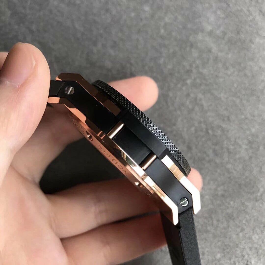 Big Bang Tourbillon Automatic PVD Black Gold Textured Dial on Black Rubber Strap Big Bang Tourbillon Automatic PVD Black Gold Textured Dial on Black Rubber Strap