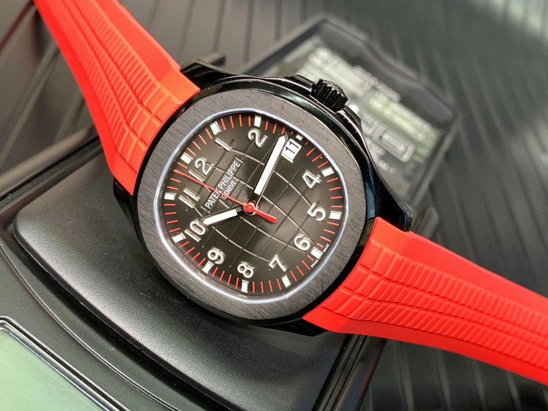 Aquanaut Black Venom DLC ZF 1:1 Best Edition Black Dial on Red Rubber Strap 324CS Aquanaut Black Venom DLC ZF 1:1 Best Edition Black Dial on Red Rubber Strap 324CS